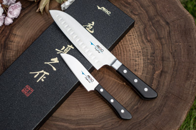 MAC Professional dárková sada japonských kuchařských nožů Santoku 2ks (MSK-201)