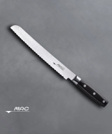 MAC Damascus japonský plátkovací nůž se zoubkovaným ostřím 230 mm