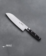 MAC Damascus japonský kuchařský nůž Santoku 180 mm