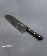 MAC Black japonský kuchařský santoku nůž s teflonem 170 mm