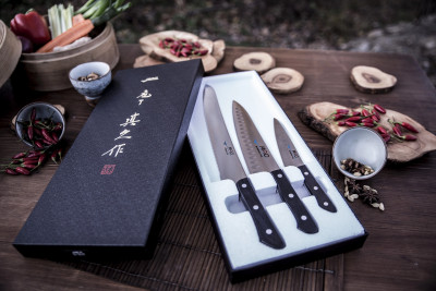 MAC Chef dárková sada japonských kuchařských nožů 3ks (Chef-32)